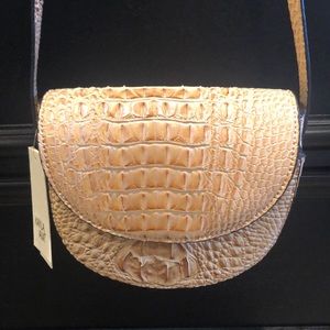 Kayla + Ava NWT Crocodile shoulder & crossbody bag